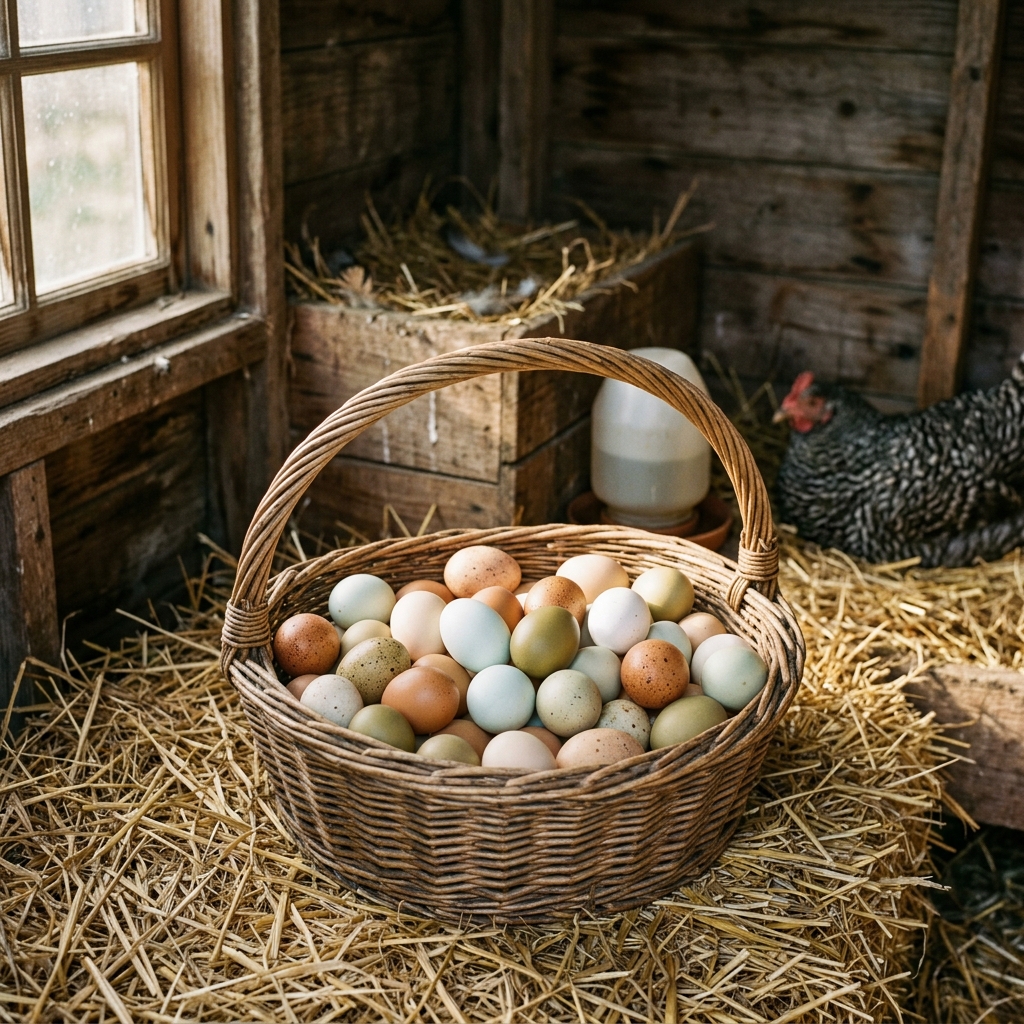 Farm fresh organic eggs